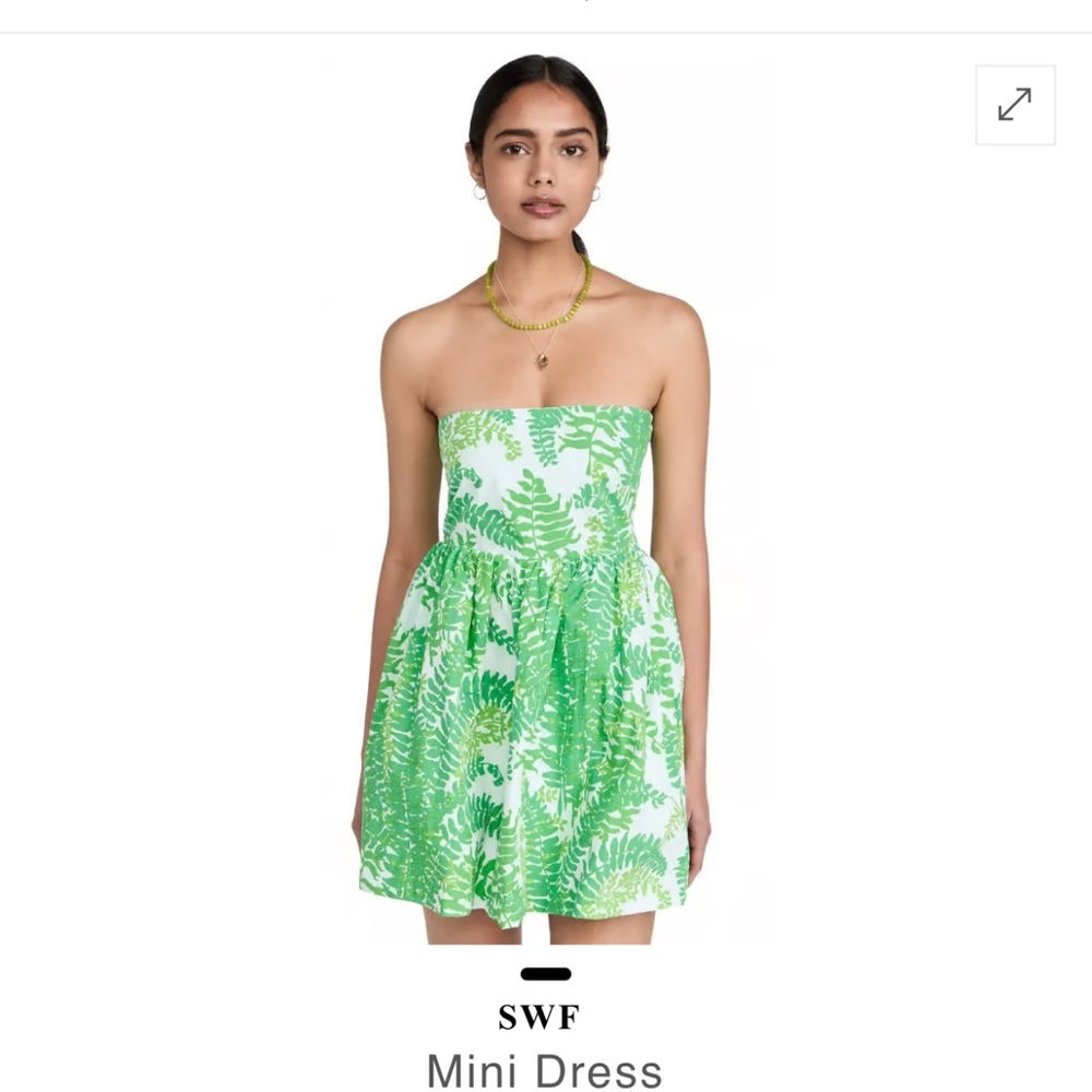 Plants mini dress